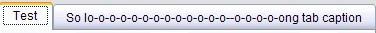 Standard tabs of the pageframe.